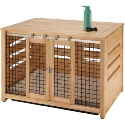 TRINITY Crate Accent Table Double Door Furniture Style Dog & Cat Crate -Pet Care Sales 357158 PT3. AC SS1800 V1641621454