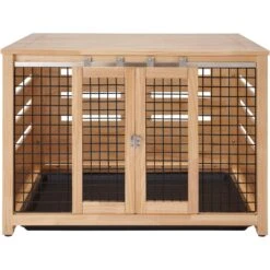 TRINITY Crate Accent Table Double Door Furniture Style Dog & Cat Crate -Pet Care Sales 357158 PT6. AC SS1800 V1641621173