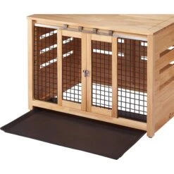 TRINITY Crate Accent Table Double Door Furniture Style Dog & Cat Crate -Pet Care Sales 357158 PT7. AC SS1800 V1641616639