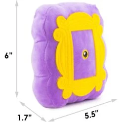 Buckle-Down Friends Monica's Peephole Dog Plush Squeaker Toy -Pet Care Sales 357411 PT3. AC SS1800 V1649904991