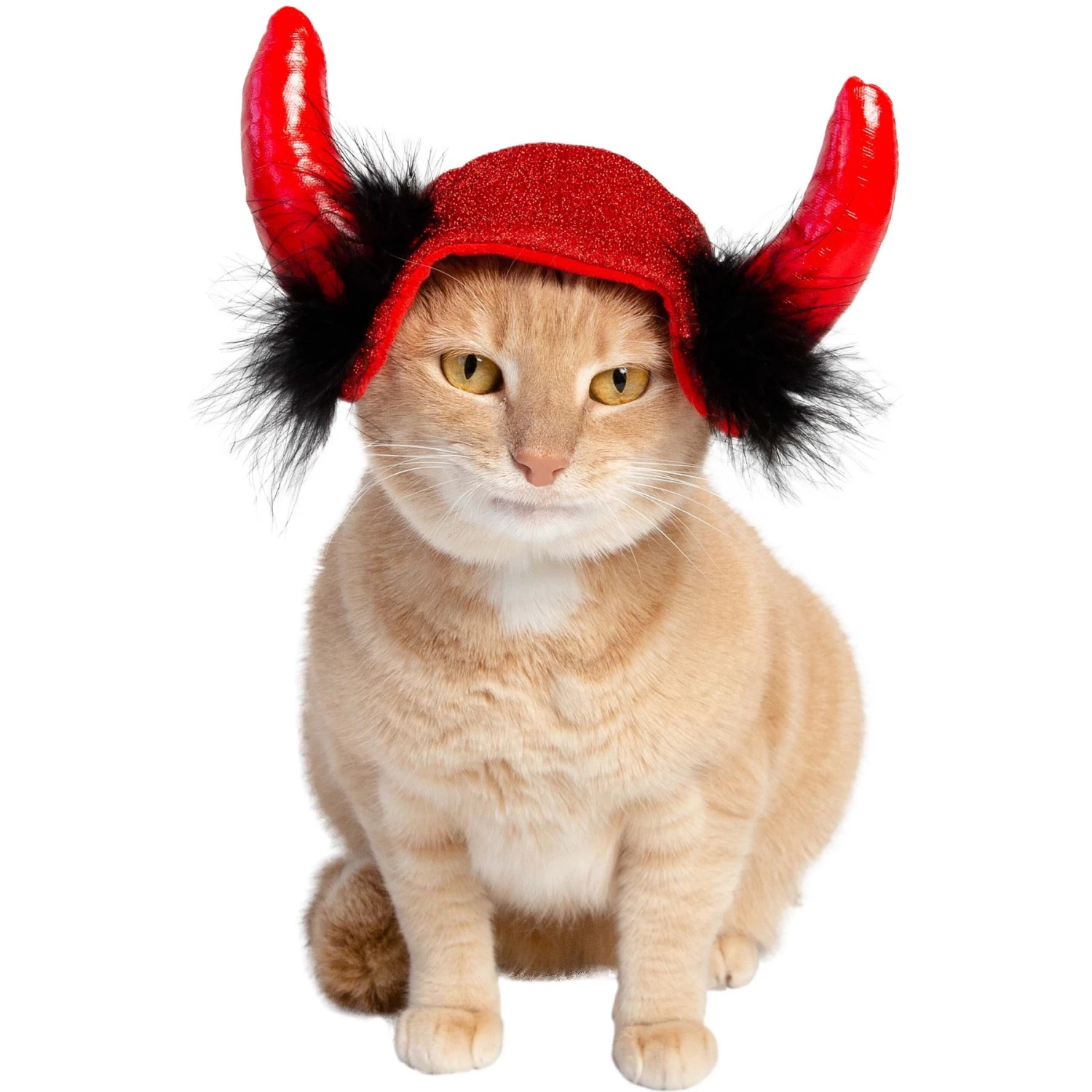 Pet Krewe Cat Devil Red Hat Dog Costume, One Size 1 Pet Krewe Cat Devil Red Hat Dog Costume, One Size