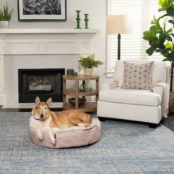 Bark And Slumber Round Cloud Bolster Dog Bed With Removable Cover 9 Bark And Slumber Round Cloud Bolster Dog Bed With Removable Cover -Pet Care Sales 361271 PT2. AC SS1800 V1645485558