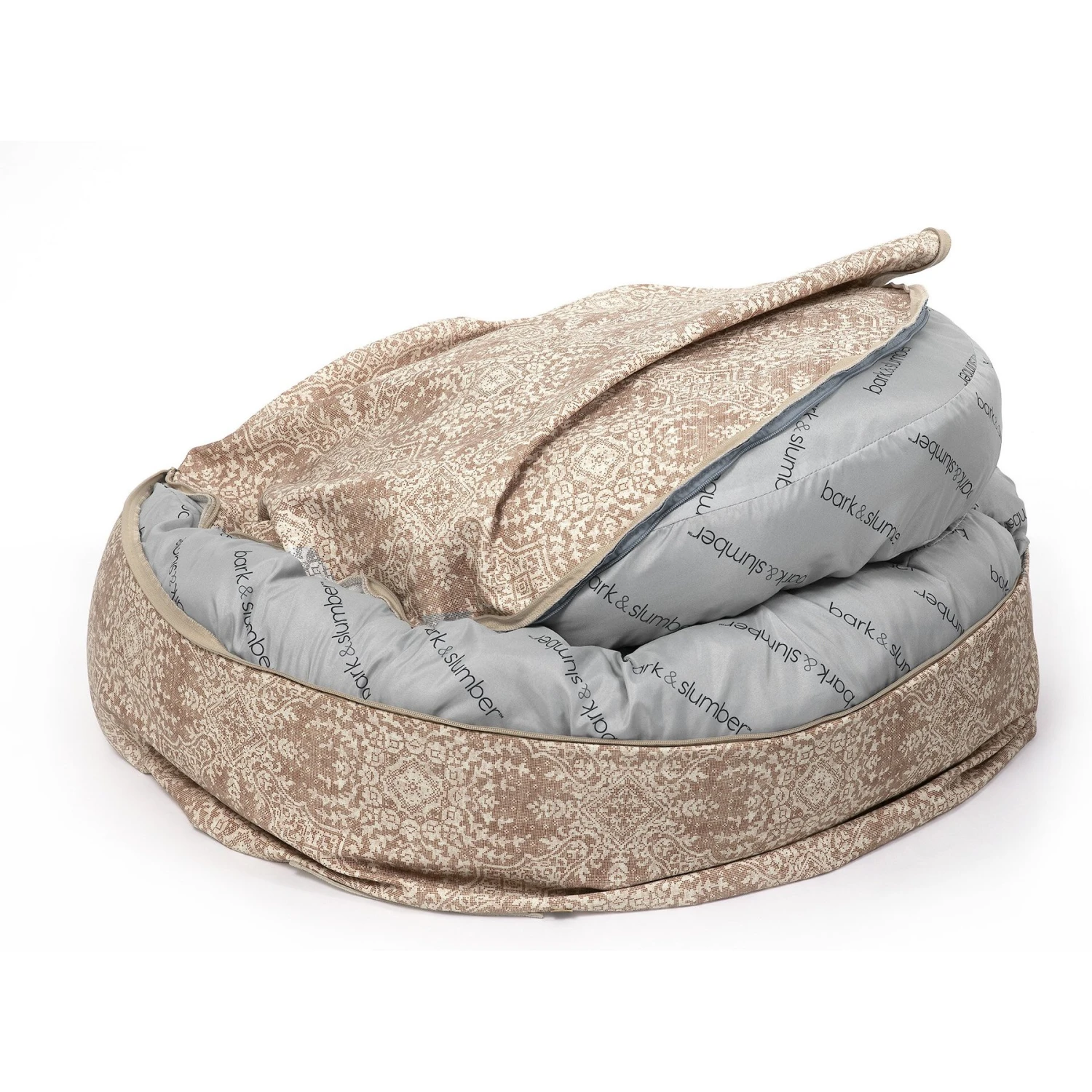 Bark And Slumber Round Cloud Bolster Dog Bed With Removable Cover 7 Bark And Slumber Round Cloud Bolster Dog Bed With Removable Cover - Image 7