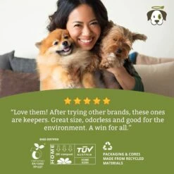 Doggy Do Good Certified Home Compostable Premium Dog & Cat Waste Bags, Small Handle Bags - On Rolls -Pet Care Sales 361431 PT5. AC SS1800 V1703697619