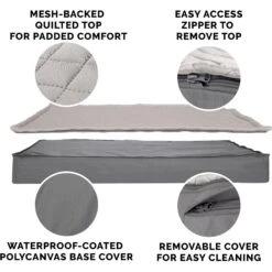 FurHaven Quilt Top Cooling Gel Convertible Indoor/Outdoor Cat & Dog Bed 12 FurHaven Quilt Top Cooling Gel Convertible Indoor/Outdoor Cat & Dog Bed -Pet Care Sales 362151 PT4. AC SS1800 V1666817961