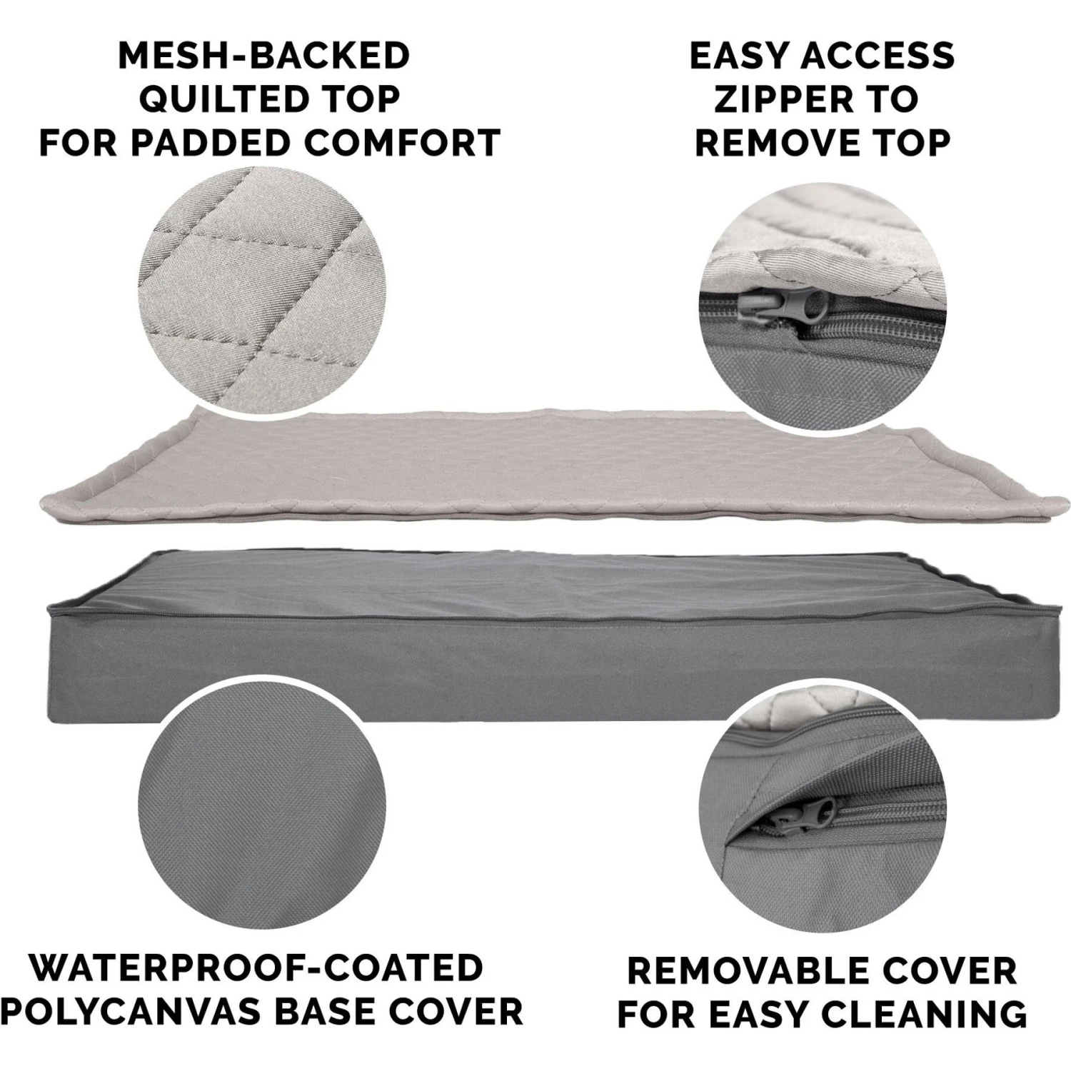 FurHaven Quilt Top Cooling Gel Convertible Indoor/Outdoor Cat & Dog Bed 5 FurHaven Quilt Top Cooling Gel Convertible Indoor/Outdoor Cat & Dog Bed - Image 5