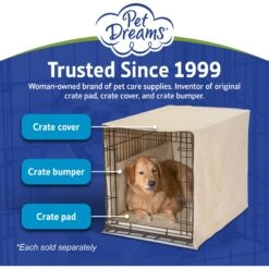 Pet Dreams Double Door Dog Crate Cover 13 Pet Dreams Double Door Dog Crate Cover -Pet Care Sales 362682 PT6. AC SS1800 V1684885605