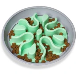 Outward Hound Fun Feeder Wobble Slo-Bowl Dog Bowl, Mint