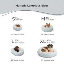 Best Friends By Sheri The Original Calming Shag Fur Donut Cuddler Cat & Dog Bed -Pet Care Sales 363822 PT3. AC SS1800 V1689792026