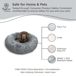 Best Friends By Sheri The Original Calming Shag Fur Donut Cuddler Cat & Dog Bed -Pet Care Sales 363822 PT6. AC SS1800 V1689792700