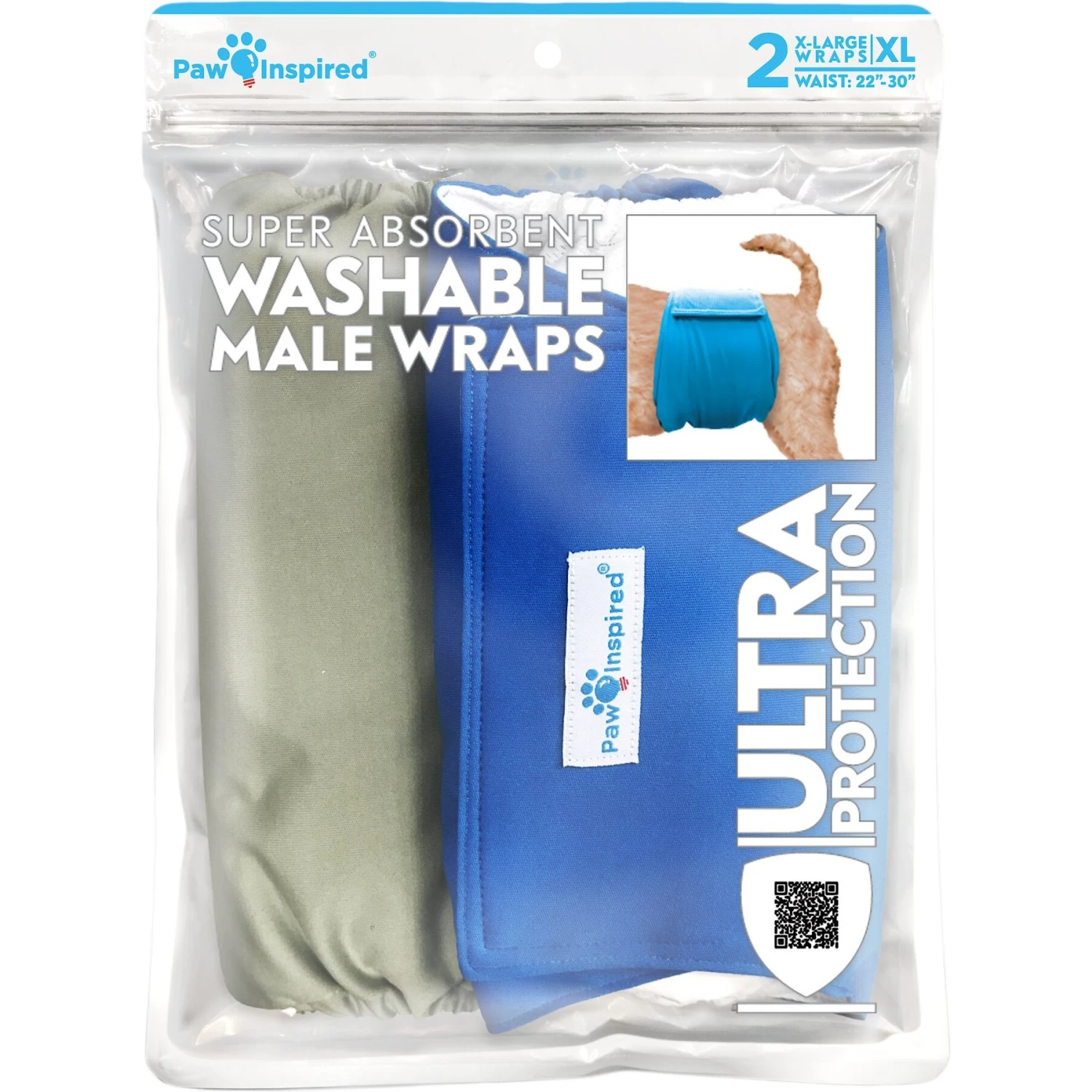 Paw Inspired Belly Band Male Washable Wrap Dog Diaper 3 Paw Inspired Belly Band Male Washable Wrap Dog Diaper - Image 3