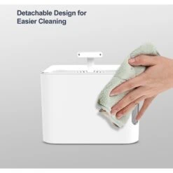 Petdiary Automatic Cat Water Fountain, White, Medium -Pet Care Sales 364529 PT5. AC SS1800 V1646695384