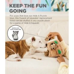Outward Hound Squeakin' Racoon Hide A Puzzle Plush Dog Toy, 3 Count 8 Outward Hound Squeakin' Racoon Hide A Puzzle Plush Dog Toy, 3 Count -Pet Care Sales 368192 PT2. AC SS1800 V1644528687
