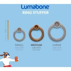 Lumabone Ring-Stuffer Beef Flavor Dog Toy -Pet Care Sales 370193 PT5. AC SS1800 V1646765516