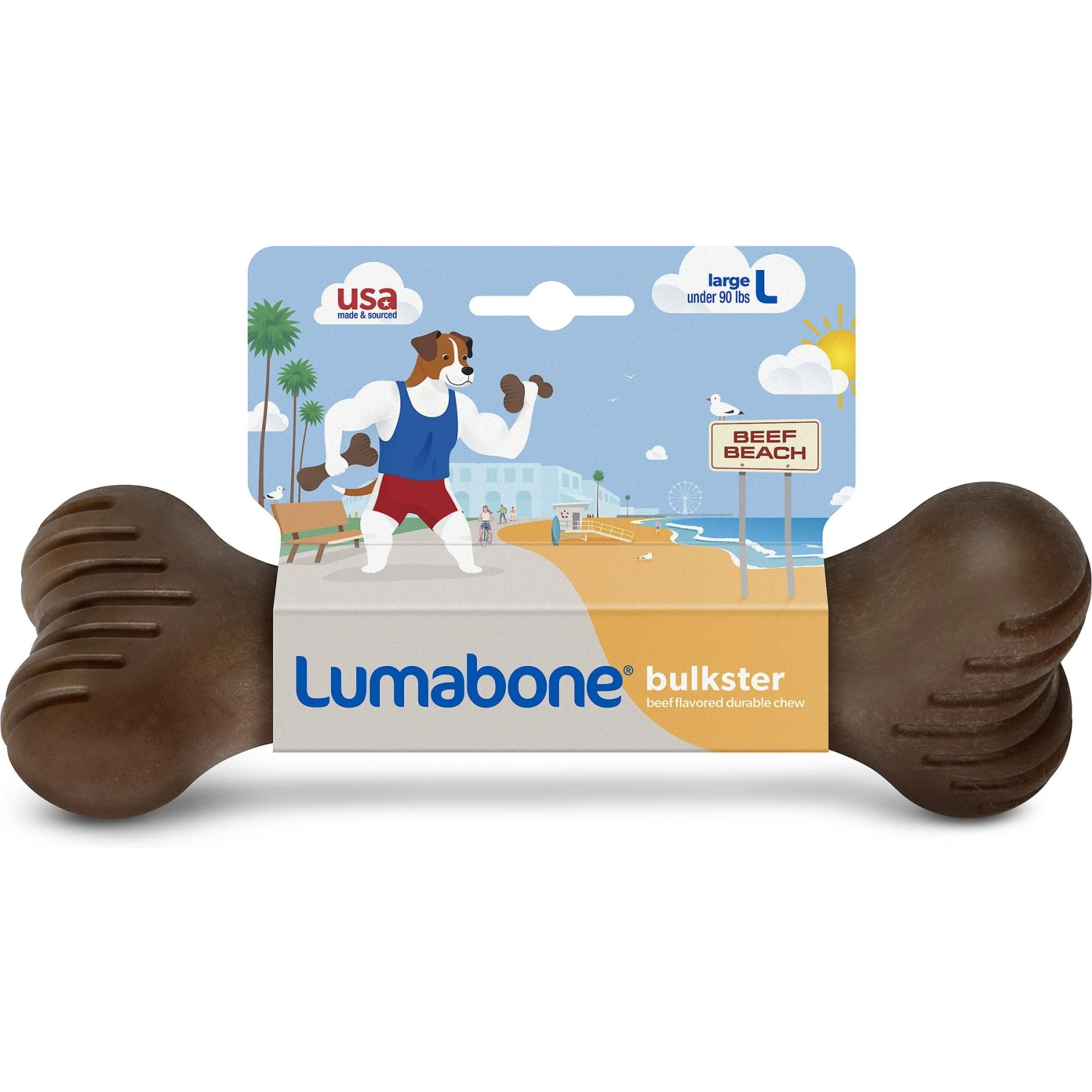 Lumabone Bulkster Beef Flavor Dog Toy 3 Lumabone Bulkster Beef Flavor Dog Toy - Image 3