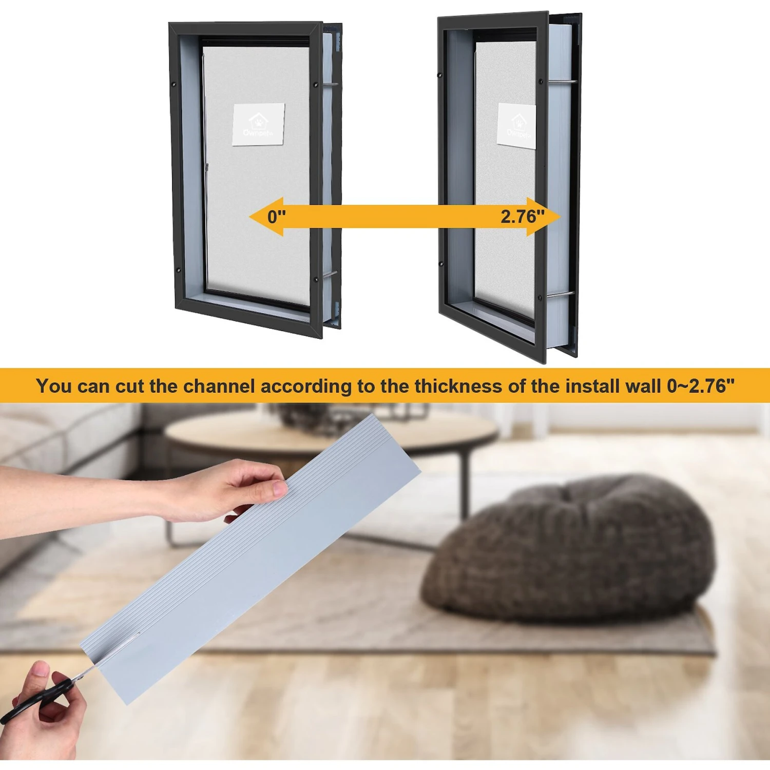 Ownpets Aluminum Magnetic Flap Heavy Duty Dog Door 3 Ownpets Aluminum Magnetic Flap Heavy Duty Dog Door - Image 3