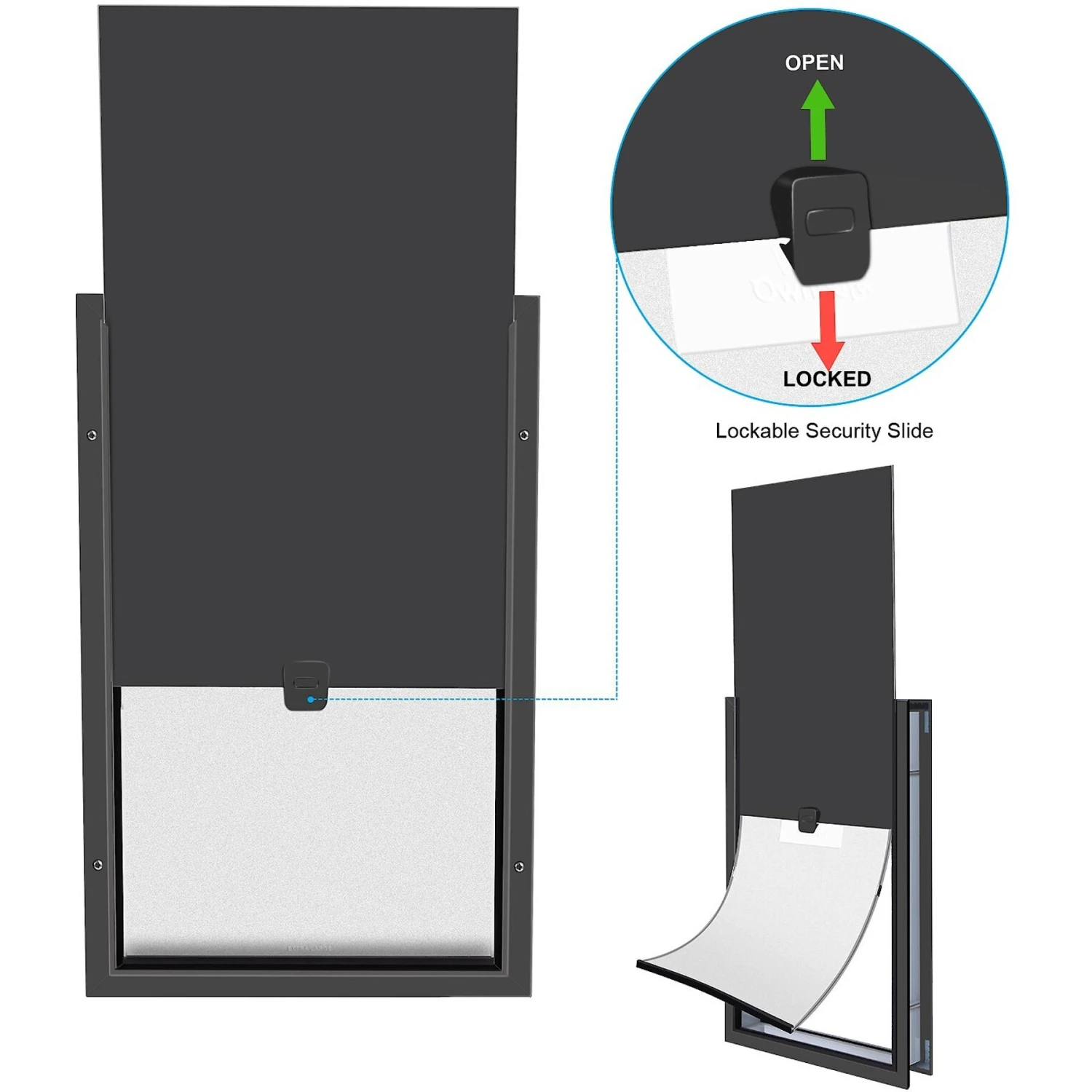 Ownpets Aluminum Magnetic Flap Heavy Duty Dog Door 6 Ownpets Aluminum Magnetic Flap Heavy Duty Dog Door - Image 6