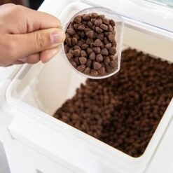 Hanamya Pet Food Storage Container With Measuring Cup, White & Gray 13 Hanamya Pet Food Storage Container With Measuring Cup, White & Gray -Pet Care Sales 511766 PT6. AC SS1800 V1649229992