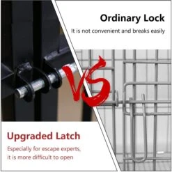 SMONTER Heavy Duty Metal Indoor & Outdoor Medium & Large Breed Dog Crate, Dark Silver 12 SMONTER Heavy Duty Metal Indoor & Outdoor Medium & Large Breed Dog Crate, Dark Silver -Pet Care Sales 517246 PT4. AC SS1800 V1657658362