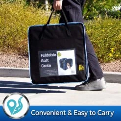 Pet Magasin Foldable Soft Dog Crate, Black & Blue 9 Pet Magasin Foldable Soft Dog Crate, Black & Blue -Pet Care Sales 521702 PT3. AC SS1800 V1652467320