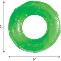 KONG Squeezz Ring Dog Toy, Color Varies -Pet Care Sales 53399 PT2. AC SS1800 V1603129602
