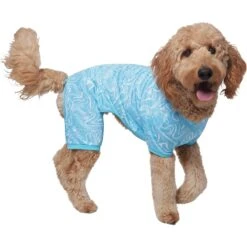 Frisco Blue Ocean Waves Dog & Cat Jersey PJs -Pet Care Sales 556142 PT3. AC SS1800 V1674829131