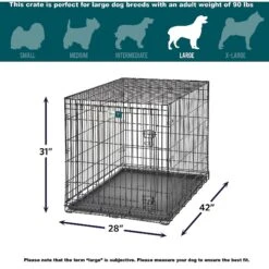 MidWest LifeStages Single Door Collapsible Wire Dog Crate -Pet Care Sales 60411 PT7. AC SS1800 V1647558484