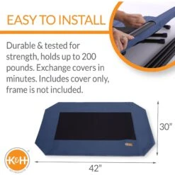 K&H Pet Products Original Pet Cot Replacement Dog Bed Cover 9 K&H Pet Products Original Pet Cot Replacement Dog Bed Cover -Pet Care Sales 613830 PT2. AC SS1800 V1660233325