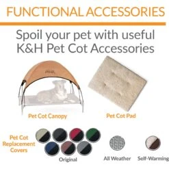 K&H Pet Products Original Pet Cot Replacement Dog Bed Cover 11 K&H Pet Products Original Pet Cot Replacement Dog Bed Cover -Pet Care Sales 613830 PT4. AC SS1800 V1660233272