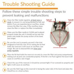 K&H Pet Products CleanFlow Filtered Water Dog Bowl, Small, 80-oz Bowl + 90-oz Reservoir -Pet Care Sales 61705 PT5. AC SS1800 V1689366804