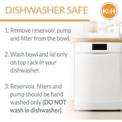 K&H Pet Products CleanFlow Filtered Water Dog Bowl -Pet Care Sales 61715 PT4. AC SS1800 V1637628214