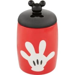 Disney Table Scraps Mickey Mouse Hot Diggity Dog Recipe Upcycled Jerky Dog Treats, 5-oz Bag & Disney Mickey Mouse Ceramic Dog & Cat Treat Jar -Pet Care Sales 623510 PT5. AC SS1800 V1661895959