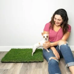 Gotta Go Grass The Natural Relief With Interlocking Tray Dog Potty Pads, 16-in X 24-in -Pet Care Sales 640270 PT3. AC SS1800 V1663018439