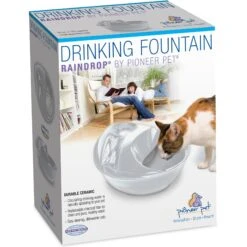 Pioneer Pet Raindrop Ceramic Dog & Cat Fountain -Pet Care Sales 64086 PT7. AC SS1800 V1630553802