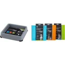 LickiMat Keeper Classic Dog Slow Feeder Bowl, 4 Count