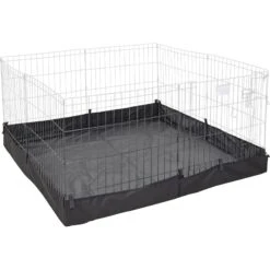 MidWest Canvas Dog Exercise Pen Base Cover Accessory, Square Configuration, Black