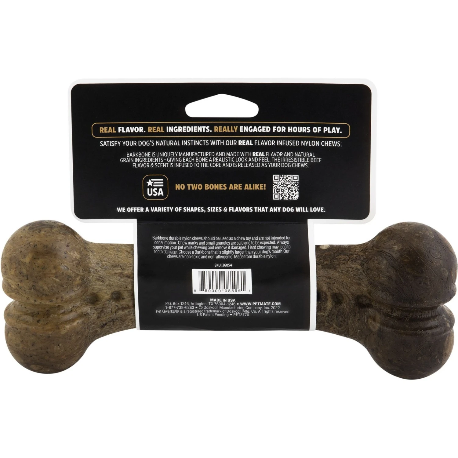 Pet Qwerks Alien BarkBone Nylon Chew Dog Toy 4 Pet Qwerks Alien BarkBone Nylon Chew Dog Toy - Image 4