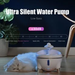 Petdiary Spaceship Ultra-Quiet Dog & Cat Water Fountain, 54.1-oz 12 Petdiary Spaceship Ultra-Quiet Dog & Cat Water Fountain, 54.1-oz -Pet Care Sales 658534 PT3. AC SS1800 V1664534011