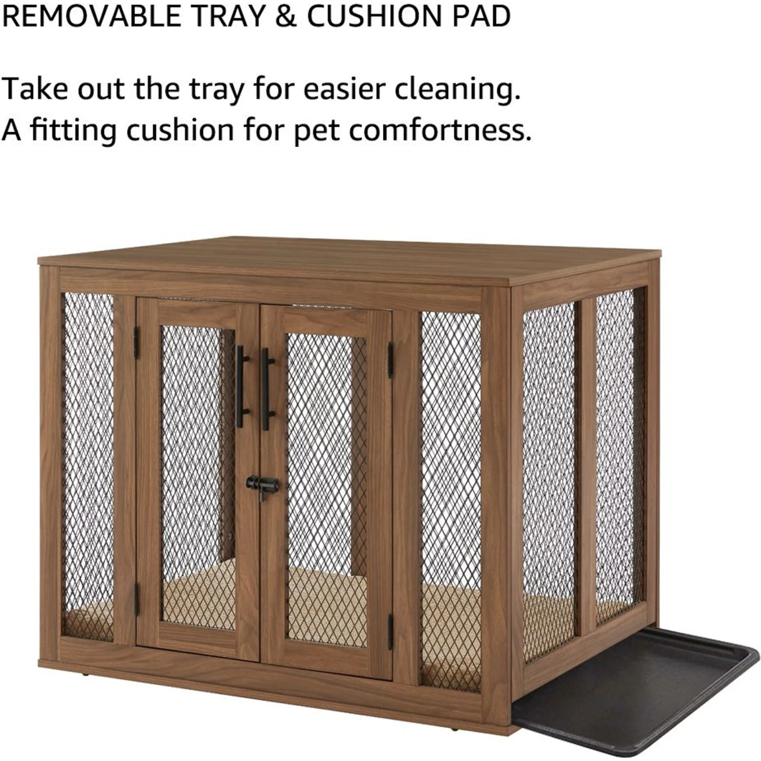 Unipaws Furniture Style With Tray Dog Crate 5 Unipaws Furniture Style With Tray Dog Crate - Image 5