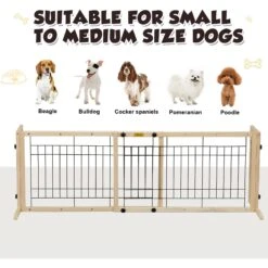 Coziwow 21-in Adjustable Extra Wide Freestanding Dog Gate, Natural Wood 15 Coziwow 21-in Adjustable Extra Wide Freestanding Dog Gate, Natural Wood -Pet Care Sales 665846 PT6. AC SS1800 V1668456891