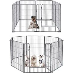 Aivituvin AIR50 Exercise Outdoor & Indoor Portable Dog Playpen, Medium