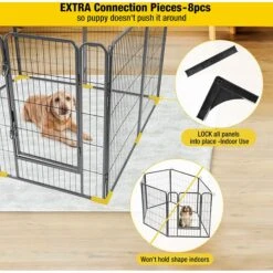 Aivituvin AIR50 Exercise Outdoor & Indoor Portable Dog Playpen, Medium -Pet Care Sales 667286 PT2. AC SS1800 V1665527032