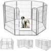 Aivituvin AIR51 Exercise Outdoor & Indoor Portable Dog Playpen, Large