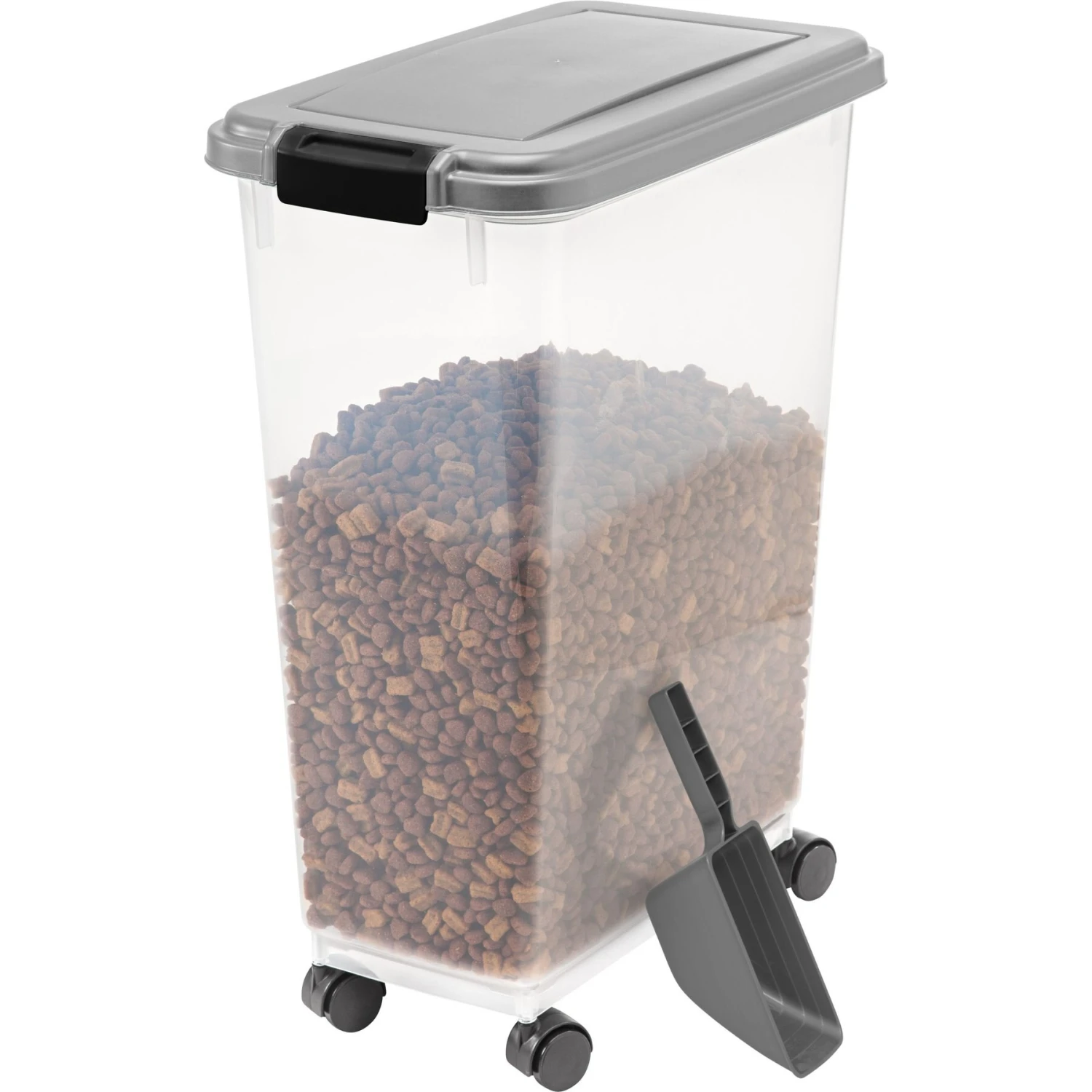 IRIS Airtight Cat, Dog & Bird Food Storage Container With Attachable Casters 1 IRIS Airtight Cat, Dog & Bird Food Storage Container With Attachable Casters