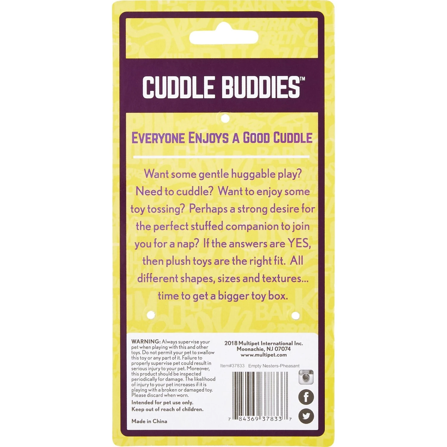 Multipet Empty Nester Squeaky Stuffing-Free Plush Dog Toy 5 Multipet Empty Nester Squeaky Stuffing-Free Plush Dog Toy - Image 5