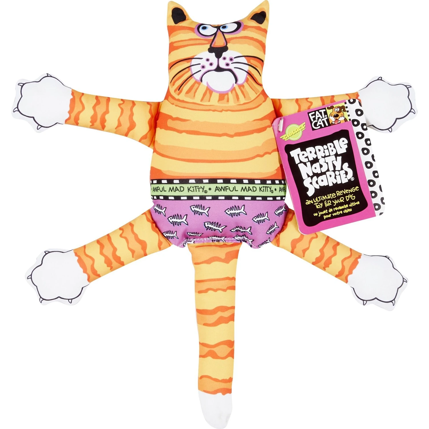 Fat Cat Terrible Nasty Scaries Squeaky Dog Toy, Large, Color Varies 4 Fat Cat Terrible Nasty Scaries Squeaky Dog Toy, Large, Color Varies - Image 4