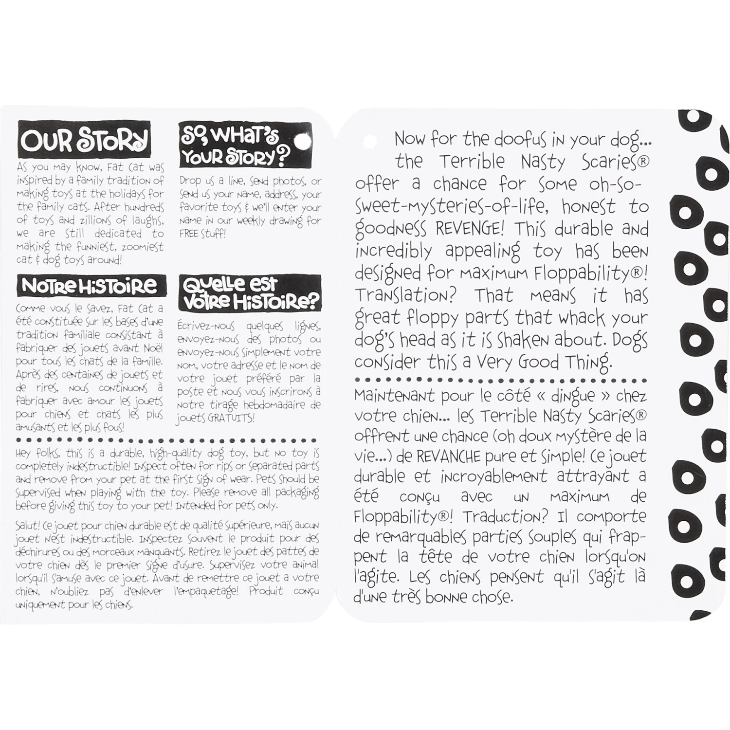 Fat Cat Terrible Nasty Scaries Squeaky Dog Toy, Large, Color Varies 5 Fat Cat Terrible Nasty Scaries Squeaky Dog Toy, Large, Color Varies - Image 5