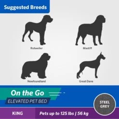 Coolaroo On The Go Elevated Cat & Dog Bed With Removable Cover -Pet Care Sales 696990 PT6. AC SS1800 V1667864571