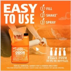 Angry Orange RTU Orange Scented Carpet Odor Eliminator, 128-oz Bottle -Pet Care Sales 697982 PT3. AC SS1800 V1670011703