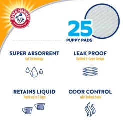 Arm & Hammer Products Puppy Pads With Attractant Dog Poppy Pad -Pet Care Sales 700374 PT6. AC SS1800 V1670515476